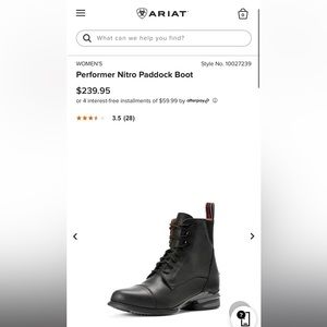 Ariat paddock boot